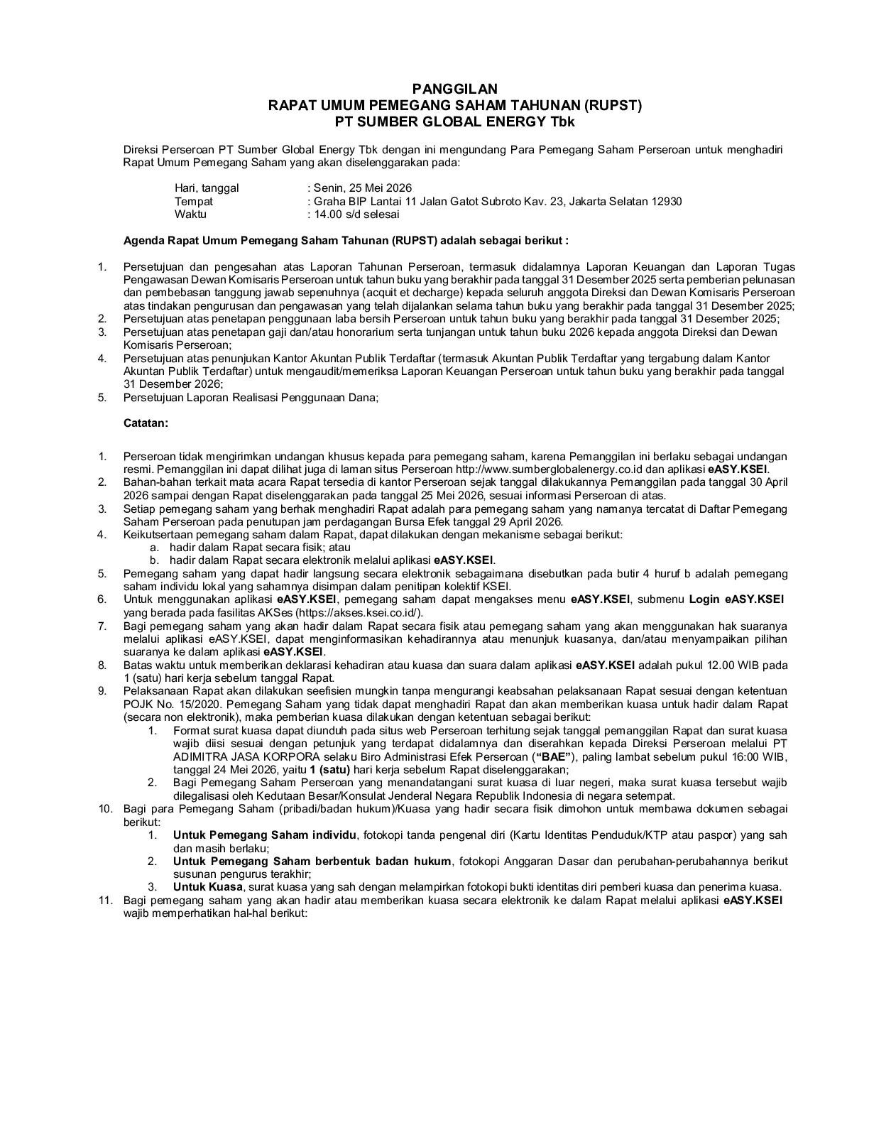 PANGGILAN RUPST 2026